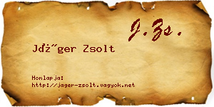 Jáger Zsolt névjegykártya